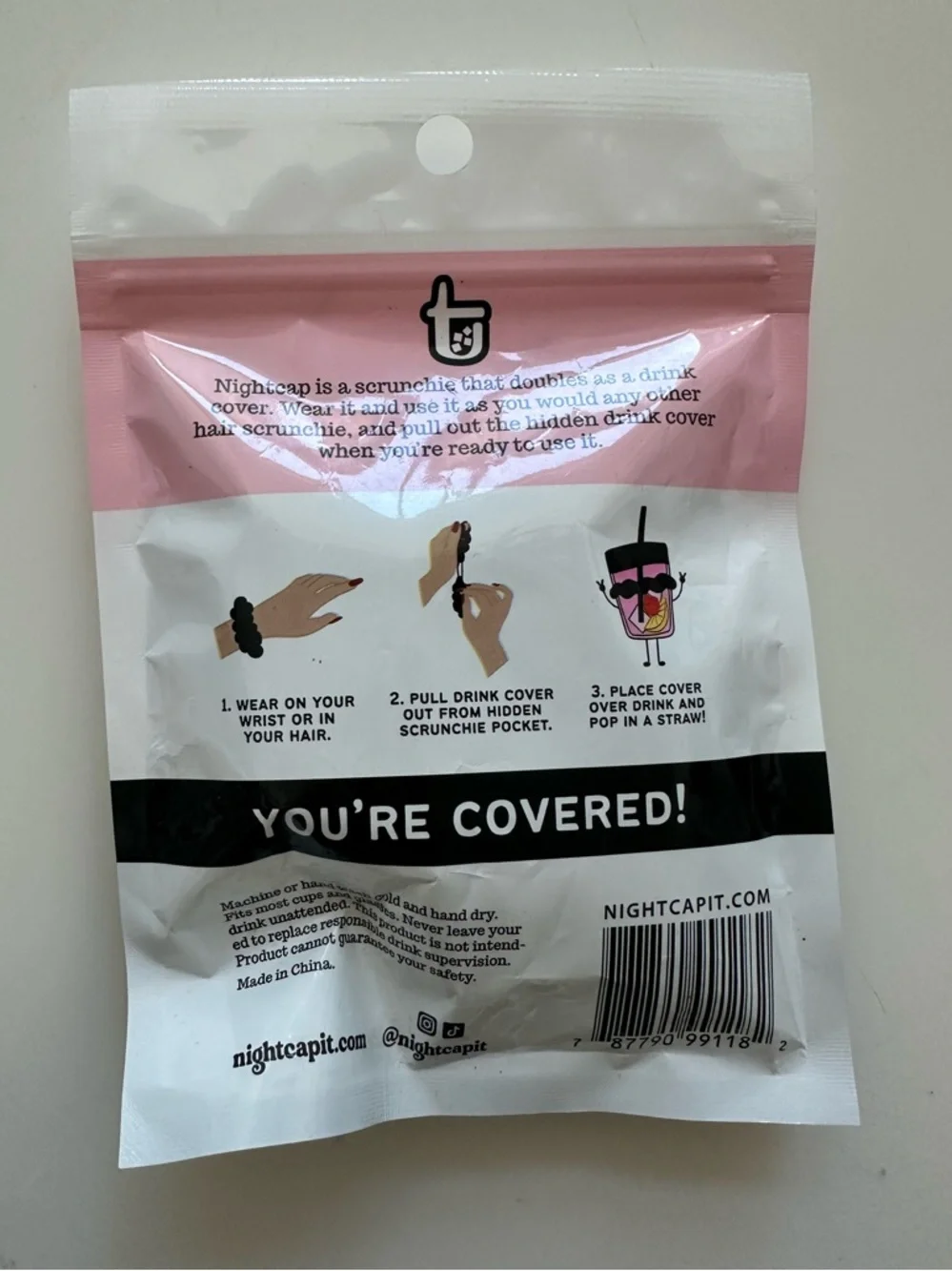 The Drink Cover for Alcohol Protection and Spiking Prevention